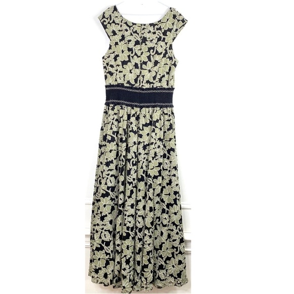 Zac Zac Posen Mika Floral-Appliquéd Gown Dress New - Picture 4 of 11